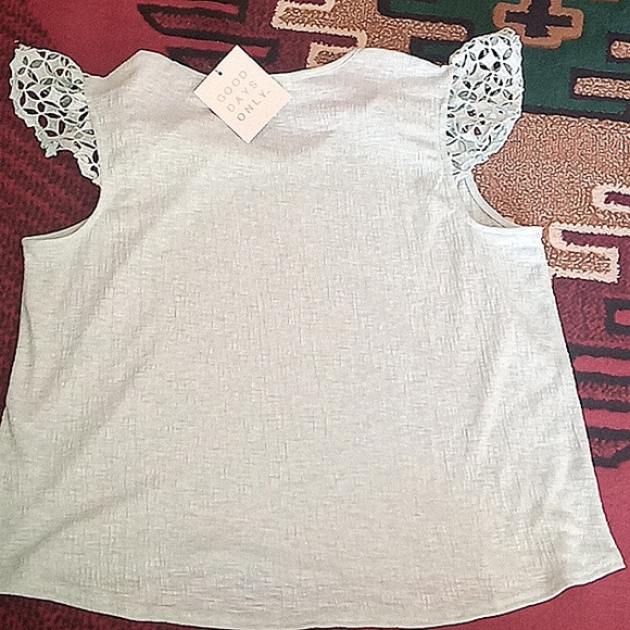 P**NWT PETITE ladies top, pastel green sz SP - Picture 7 of 7